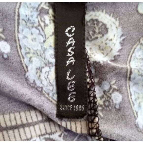 CASA LEE BLACK, BLUE, & GREEN TUNIC/DRESS SZ.S/M EUC. - Picture 3 of 3